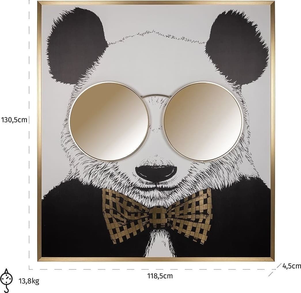 Richmond Interiors Wall art shiny Panda