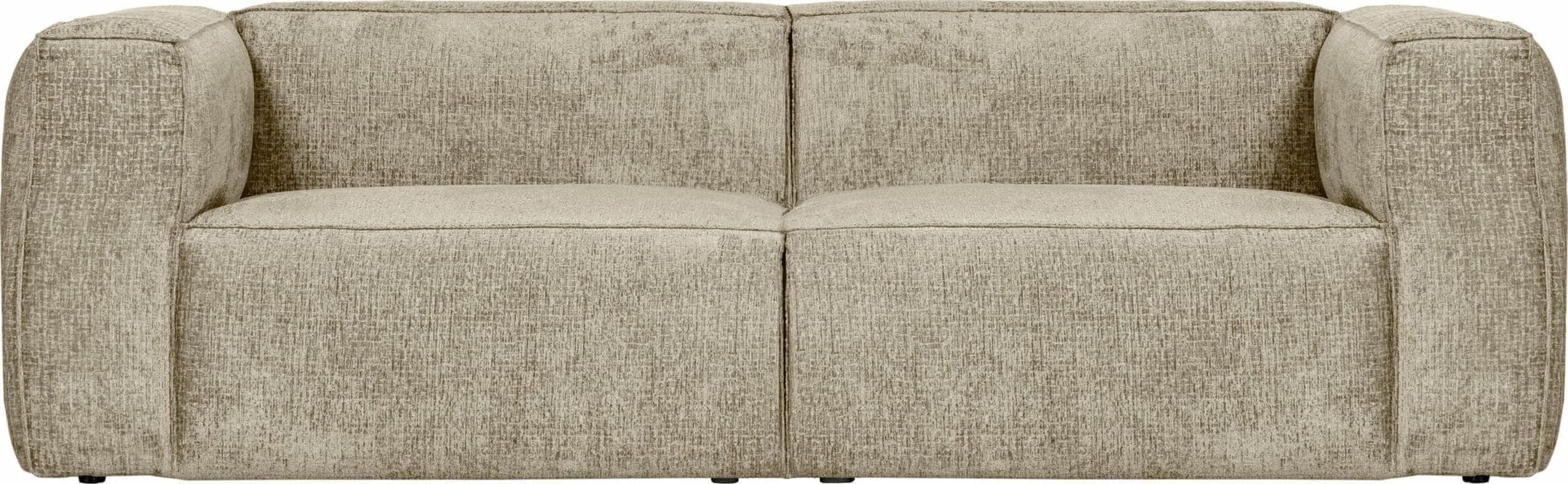 WOOOD Bean 3.5-zitsbank Structure Velvet Buttermilk Bruin|Taupe