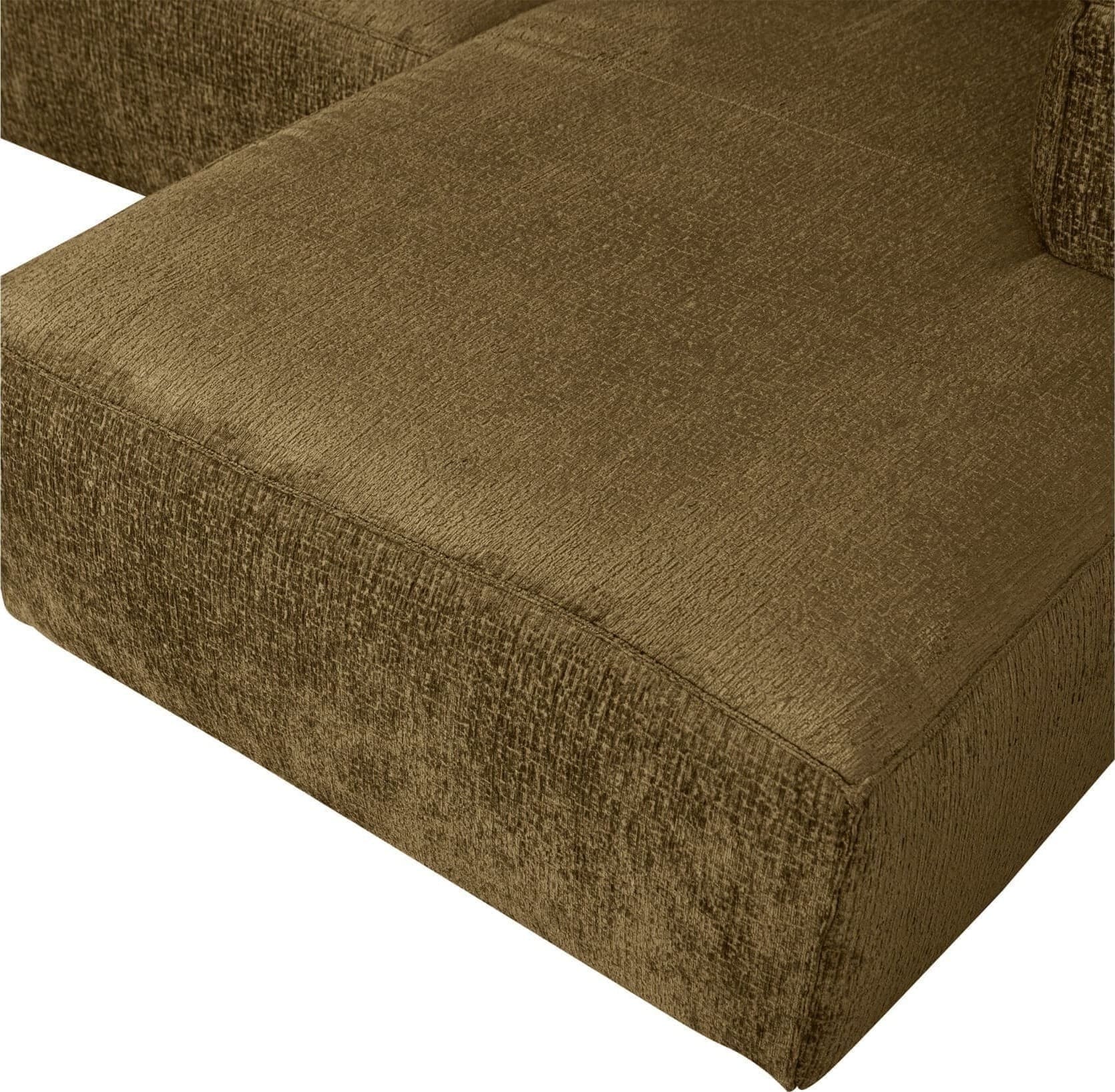 WOOOD Bean Hoekbank Rechts Structure Velvet Spices Spices Hoekbank