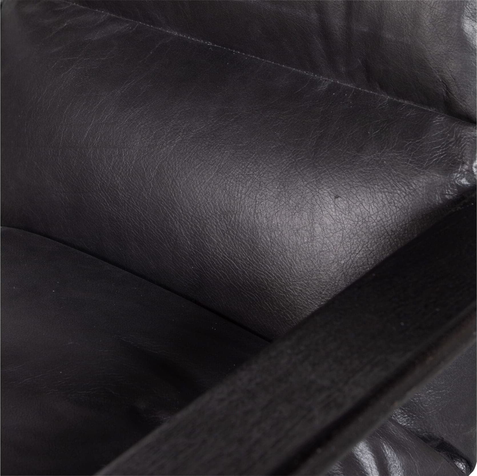 BePureHome Houston Fauteuil Echt Leer Zwart Zwart Fauteuil