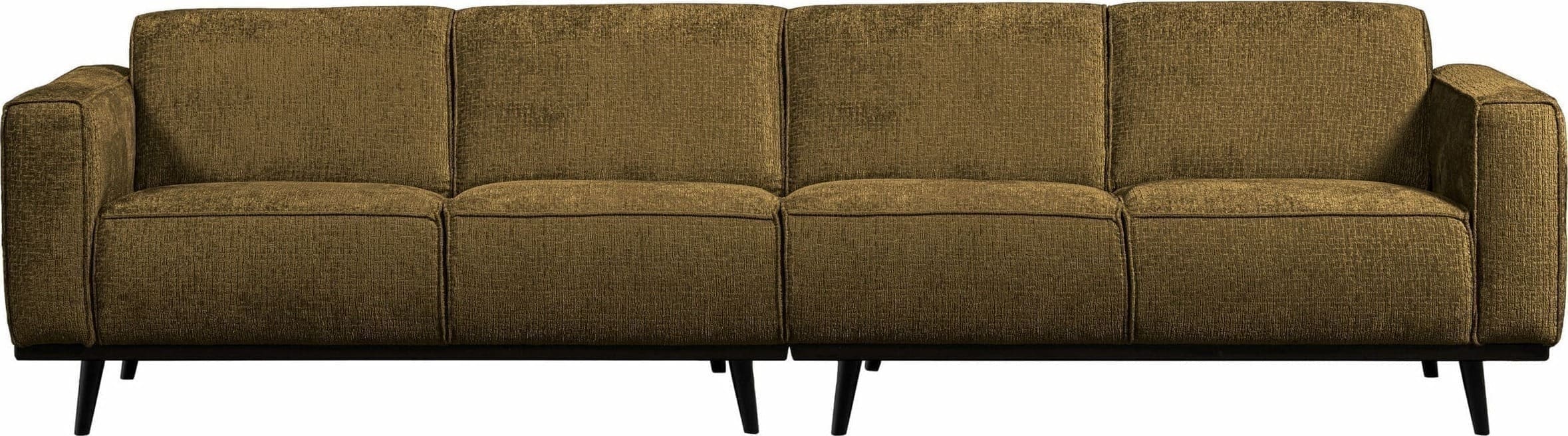 BePureHome Statement 4-zitsbank 280cm Structure Velvet Brass Messing