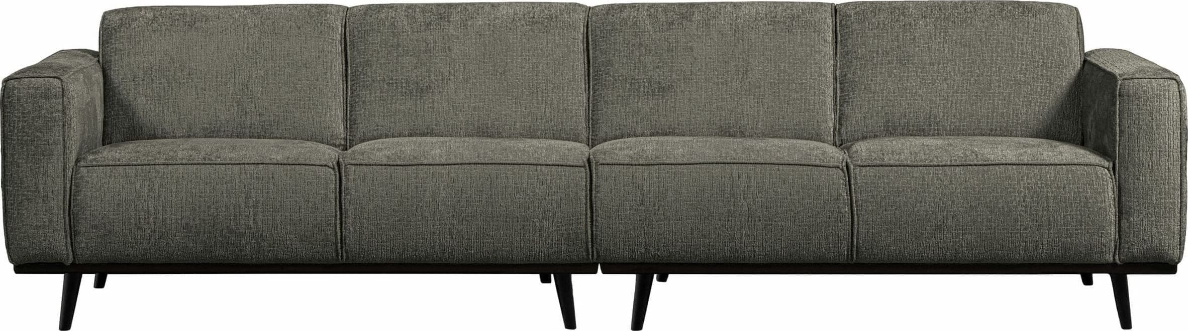 BePureHome Statement 4-zitsbank 280cm Structure Velvet Frost Blauw