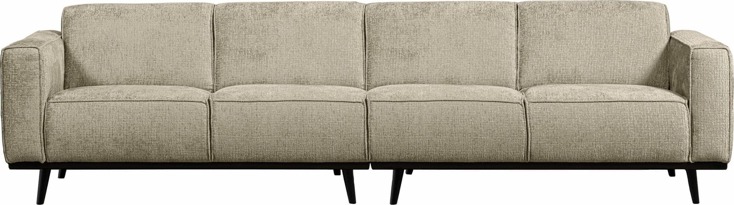 BePureHome Statement 4-zitsbank 280cm Structure Velvet Wheatfield Wheatfield