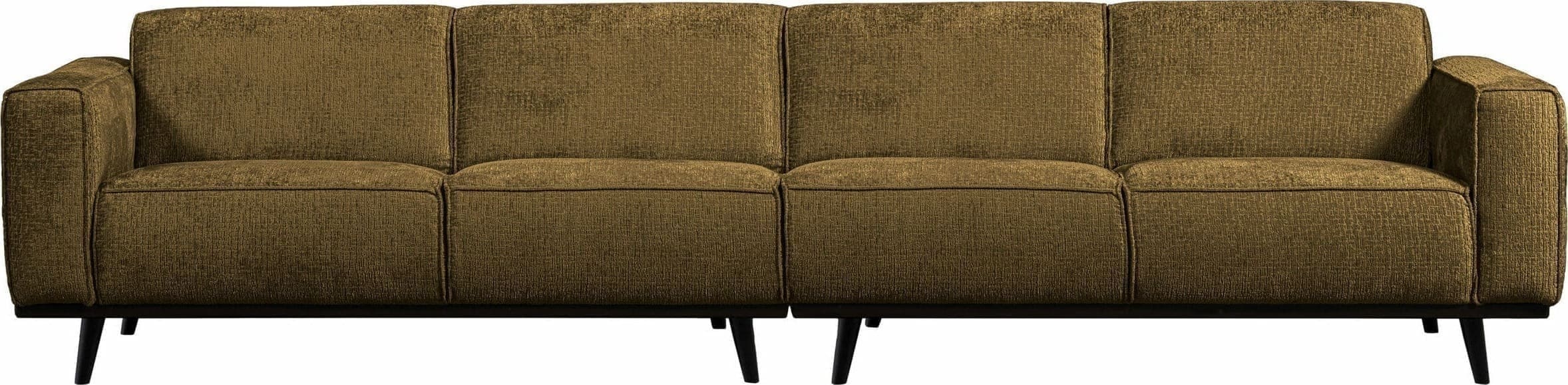 BePureHome Statement Xl 4-zitsbank 372cm Structure Velvet Brass Messing