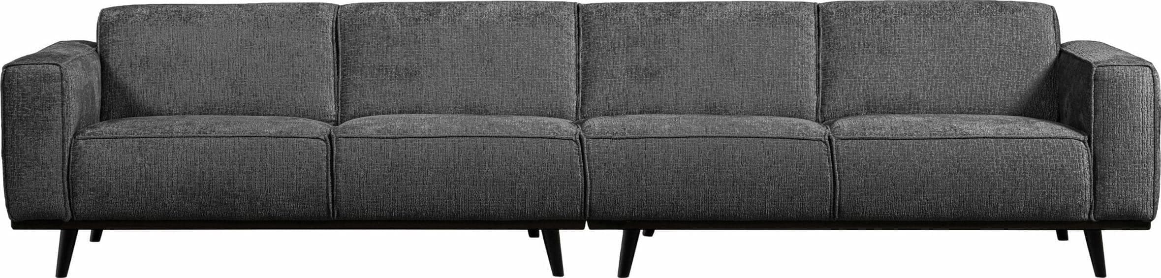 BePureHome Statement Xl 4-zitsbank 372cm Structure Velvet Mountain Mountain