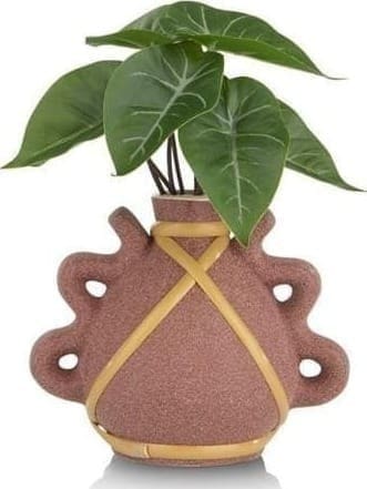 COCO maison Anthurium Mini Bush 13cm kunstbloem Groen Kunstbloem
