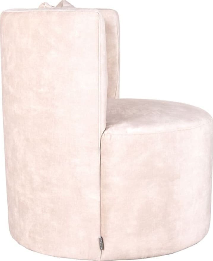 LABEL51 Fauteuil Evy - Naturel - Velours Naturel Fauteuil