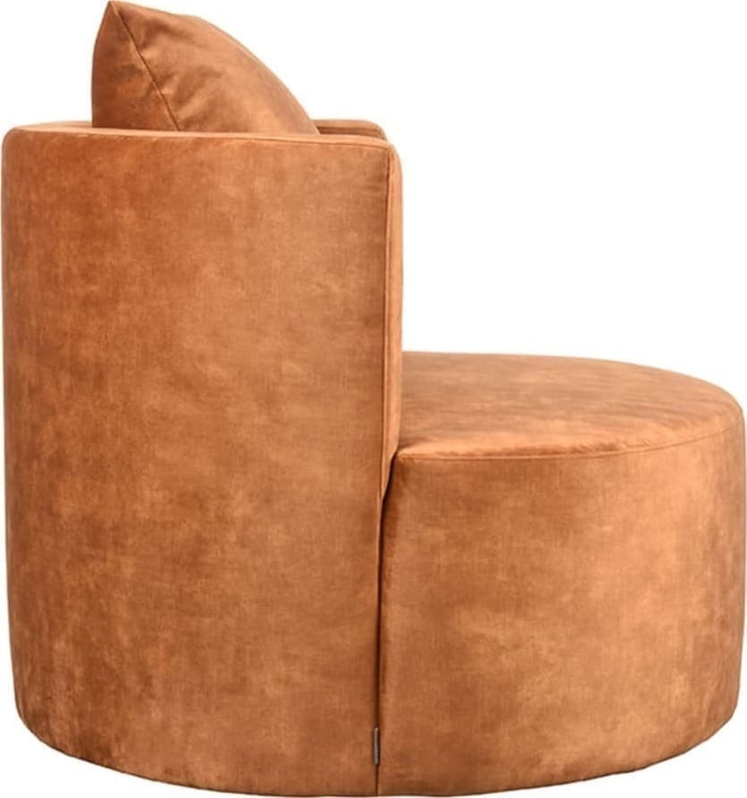 LABEL51 Fauteuil Evy - Oker - Velours Geel Fauteuil