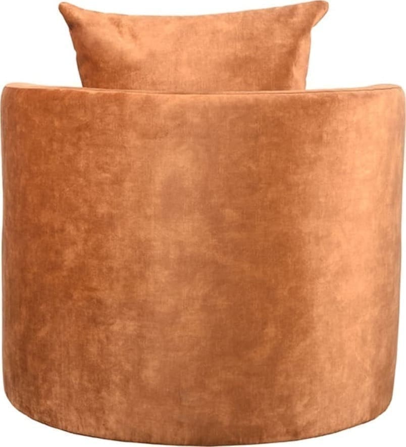 LABEL51 Fauteuil Evy - Oker - Velours Geel Fauteuil