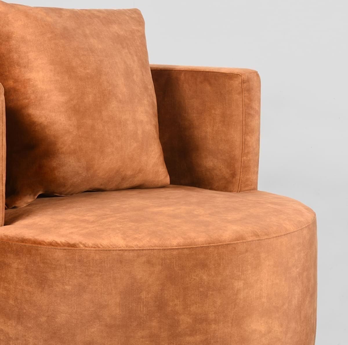 LABEL51 Fauteuil Evy - Oker - Velours Geel Fauteuil