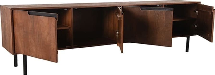 LABEL51 Tv-meubel Rio - Espresso - Mangohout Espresso Tv-meubel|Tv-dressoir