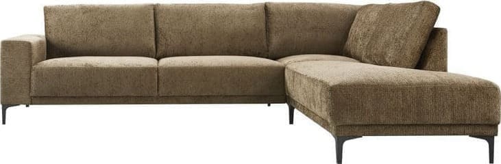 Profijt Meubel Hoekbank Clanton bruin Bruin Hoekbank