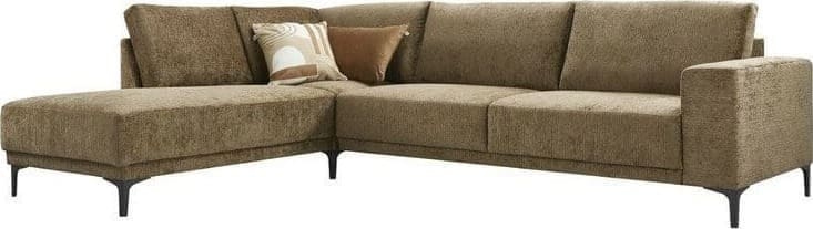 Profijt Meubel Hoekbank Clanton bruin Bruin Hoekbank