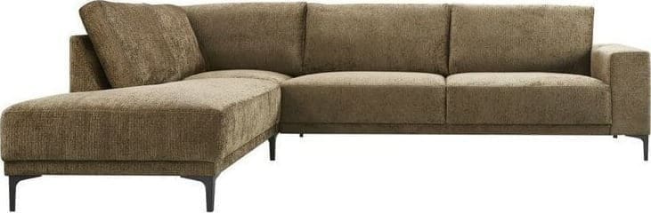 Profijt Meubel Hoekbank Clanton bruin Bruin Hoekbank