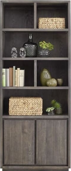 Pronto Wonen Boekenkast Lavio (86 cm) eiken grafiet Bruin Boekenkast