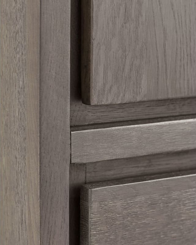 Pronto Wonen Opbergkast Lavio (86 cm) eiken grafiet Bruin Tv-meubel|Tv-dressoir