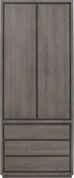 Pronto Wonen Opbergkast Lavio (86 cm) eiken grafiet Bruin Tv-meubel|Tv-dressoir