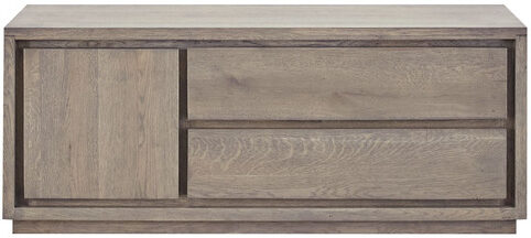 Pronto Wonen TV-meubel Lavio (125 cm) eiken slate Bruin Tv-meubel|Tv-dressoir
