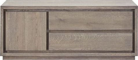 Pronto Wonen TV-meubel Lavio (125 cm) eiken slate Bruin Tv-meubel|Tv-dressoir