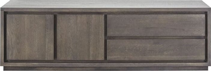 Pronto Wonen TV-meubel Lavio (164 cm) eiken grafiet Bruin Tv-meubel|Tv-dressoir