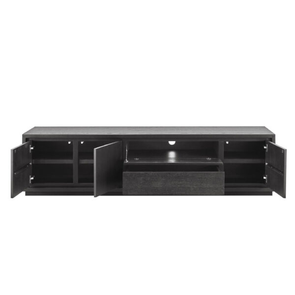 Pronto Wonen TV-meubel Lavio (164 cm) eiken zwart Bruin Tv-meubel|Tv-dressoir