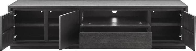 Pronto Wonen TV-meubel Lavio (164 cm) eiken zwart Bruin Tv-meubel|Tv-dressoir
