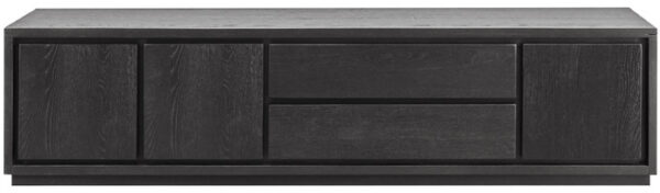 Pronto Wonen TV-meubel Lavio (164 cm) eiken zwart Bruin Tv-meubel|Tv-dressoir