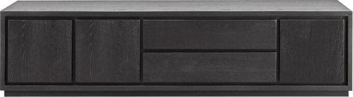 Pronto Wonen TV-meubel Lavio (164 cm) eiken zwart Bruin Tv-meubel|Tv-dressoir