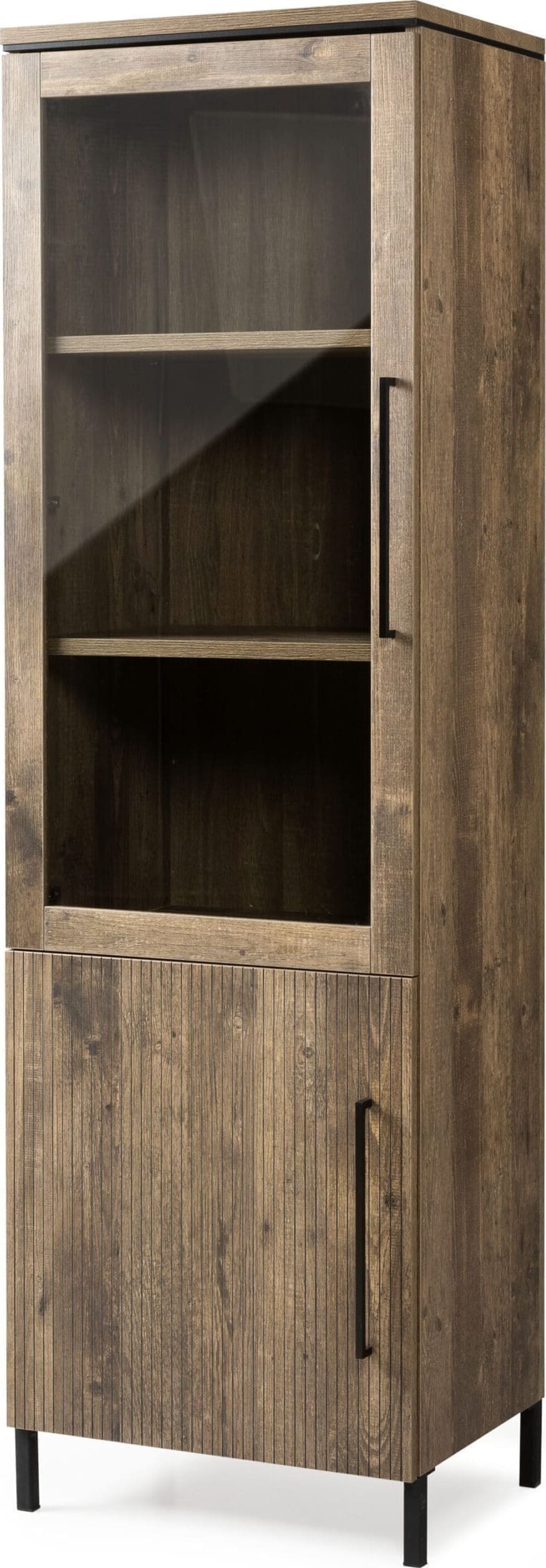 Feelings Wonen Trapani vitrinekast 1D glas+1D Naturel Bergkast