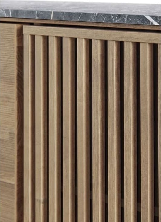 INHOUSE Dressoir Sirione HPL zebra marmer old teak Bruin Dressoir