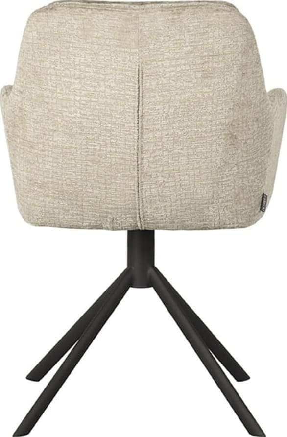 LABEL51 Eetkamerstoel Joy - Beige - Elegance Beige Eetkamerstoel