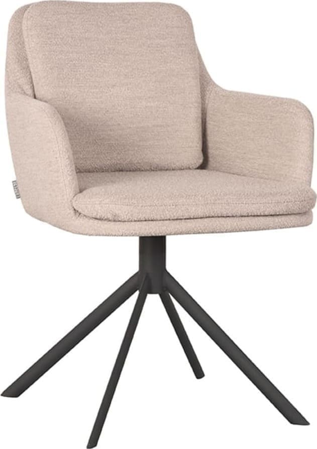 LABEL51 Eetkamerstoel Joy - Naturel - Boucle Naturel Eetkamerstoel