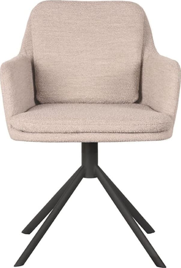 LABEL51 Eetkamerstoel Joy - Naturel - Boucle Naturel Eetkamerstoel