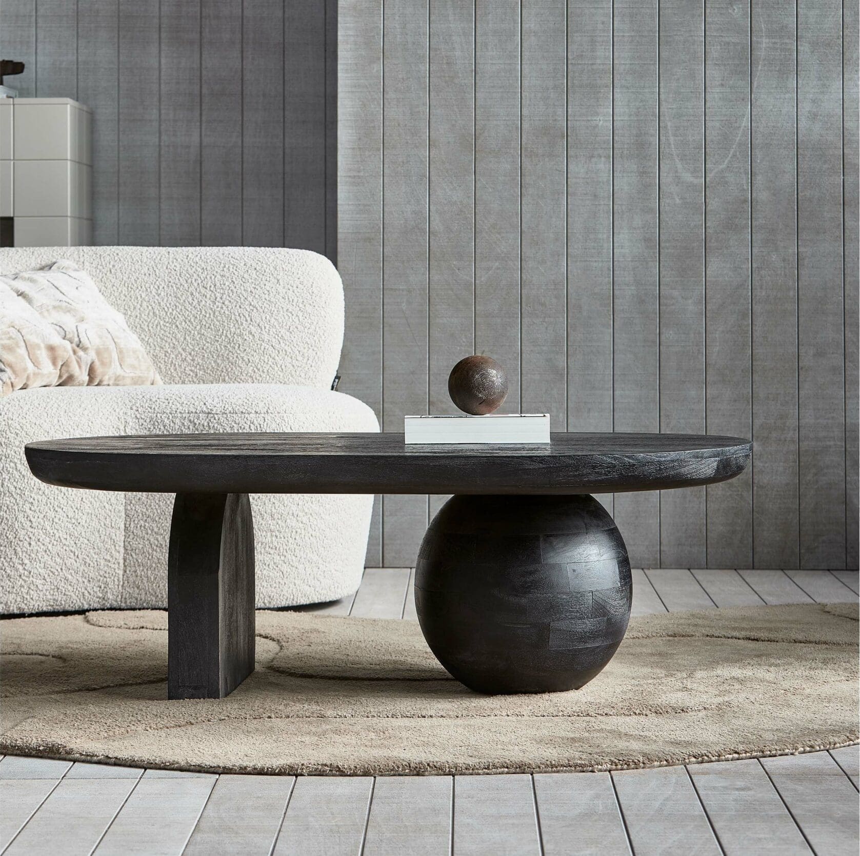 WOOOD Exclusive Steppe Salontafel Mango Hout Zwart Zwart Salontafel