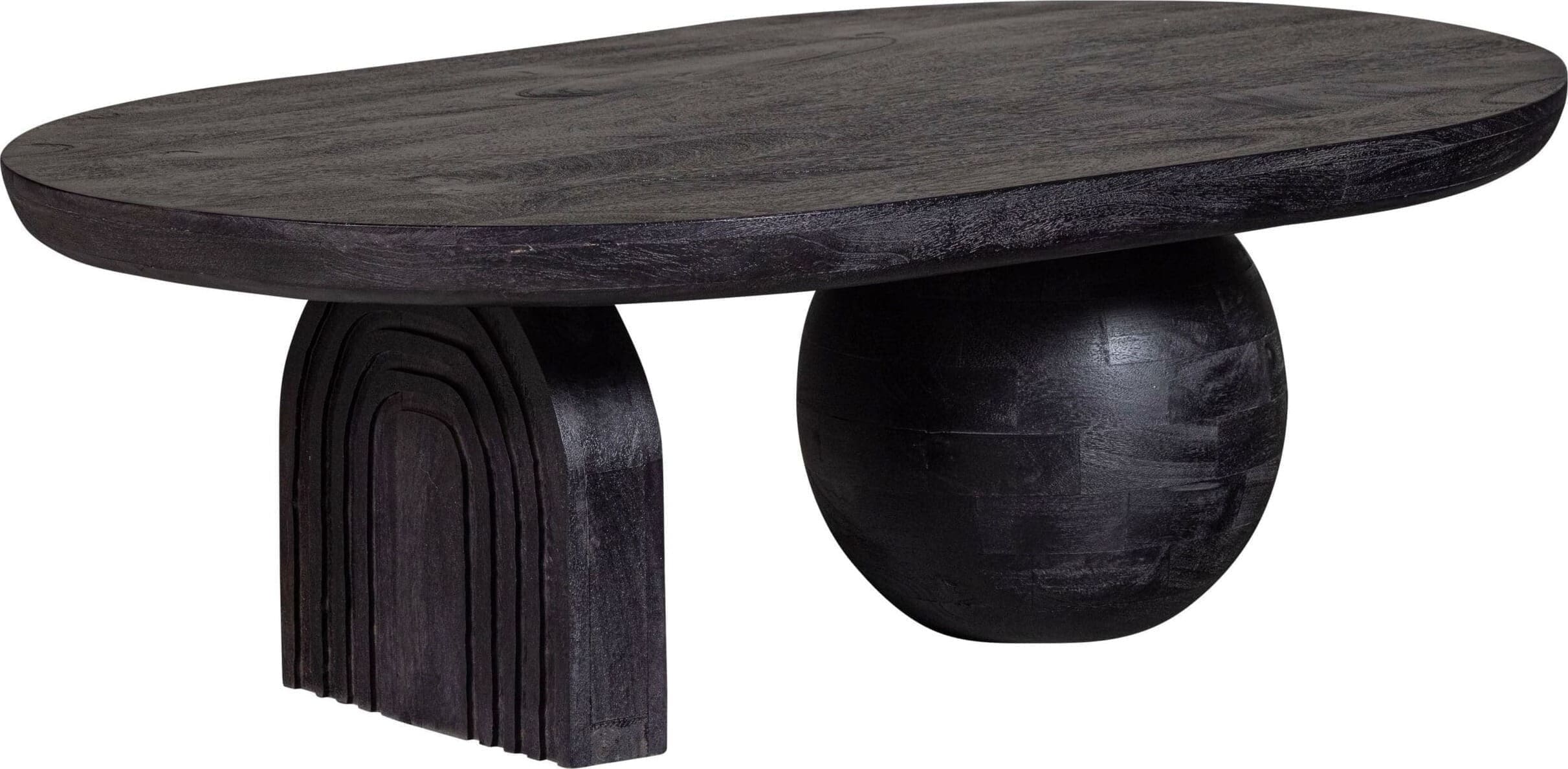 WOOOD Exclusive Steppe Salontafel Mango Hout Zwart Zwart Salontafel