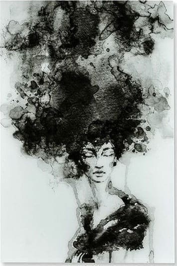 Smokey hair wanddecoratie