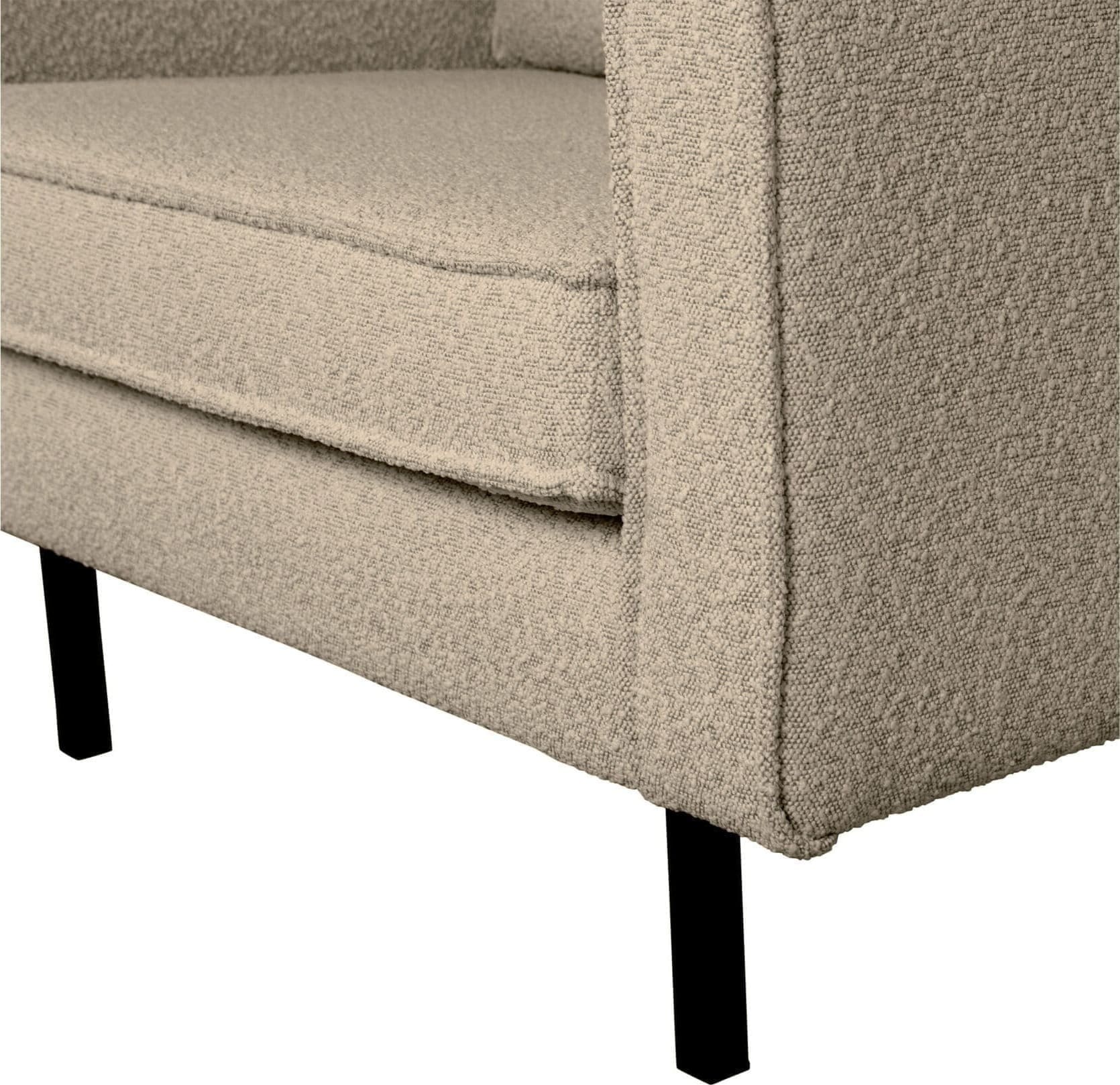 BePureHome Rodeo fauteuil boucle beige Beige Fauteuil