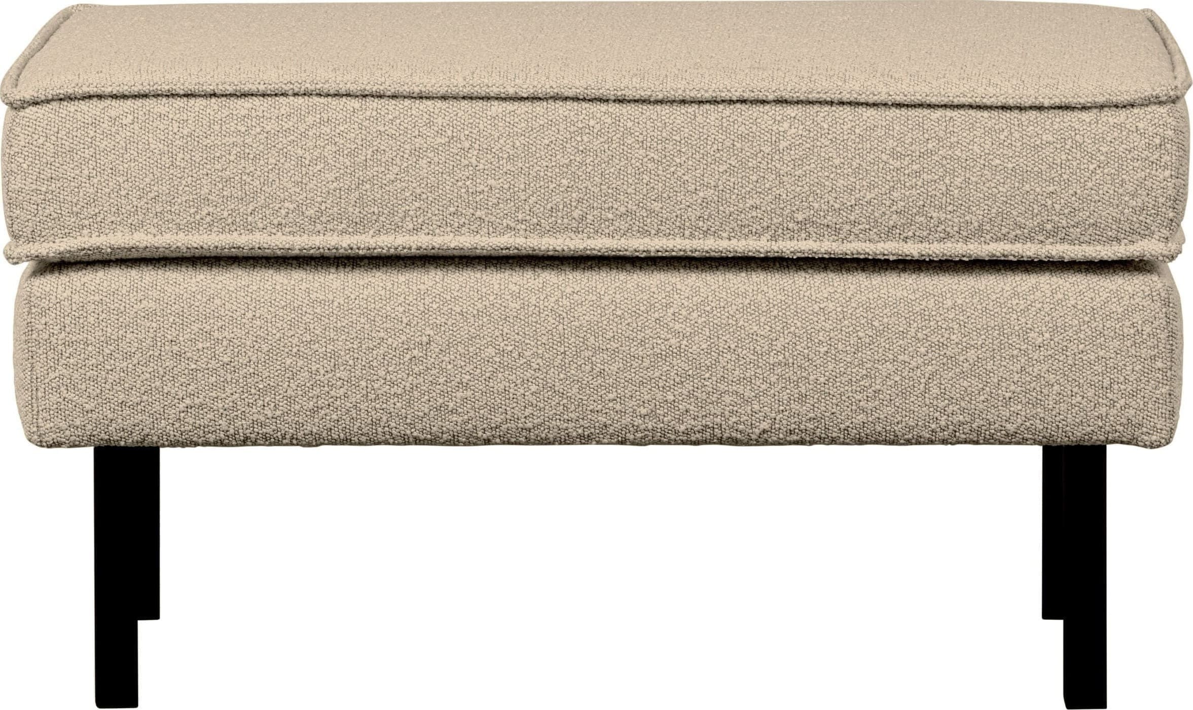 BePureHome Rodeo hocker op poten boucle beige Beige Hocker
