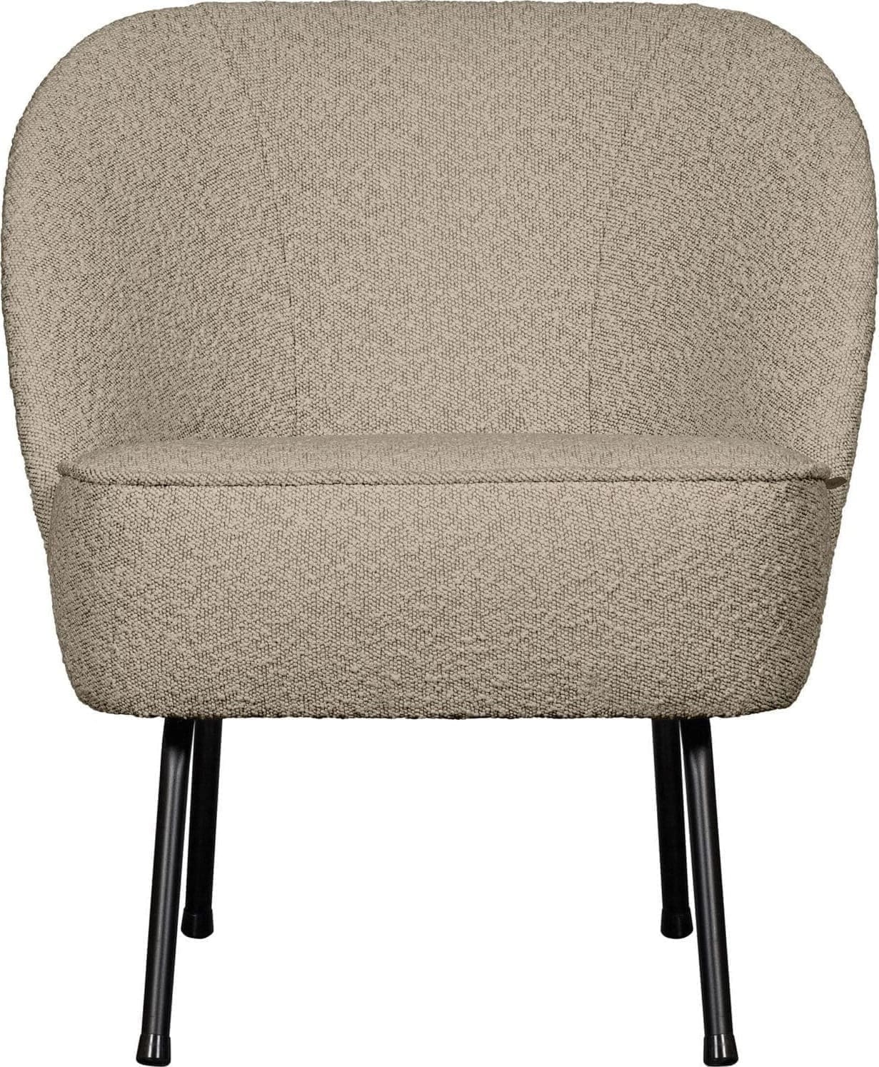 BePureHome Vogue Fauteuil Bouclé Beige Beige Fauteuil