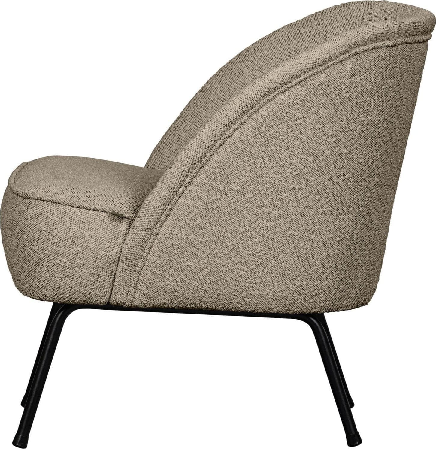 BePureHome Vogue Fauteuil Bouclé Beige Beige Fauteuil