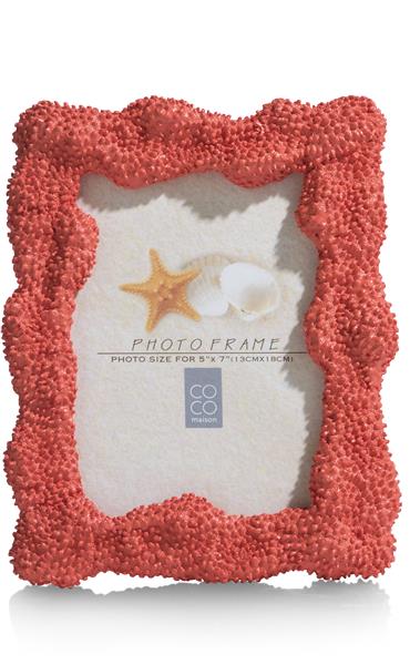 COCO maison Coral fotolijst 18 x 23 cm Oranje Woonaccessoire