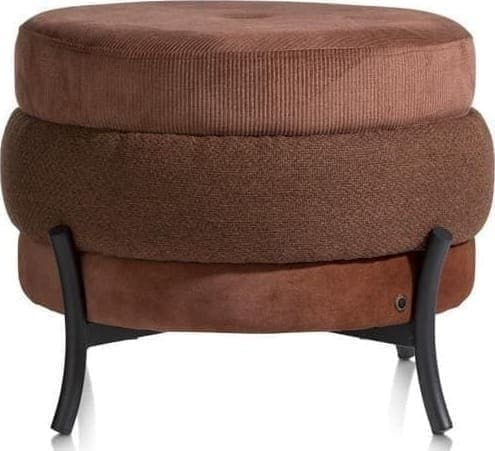 COCO maison Timeless - Macaron poef H43cm - koper Koper Woonaccessoire