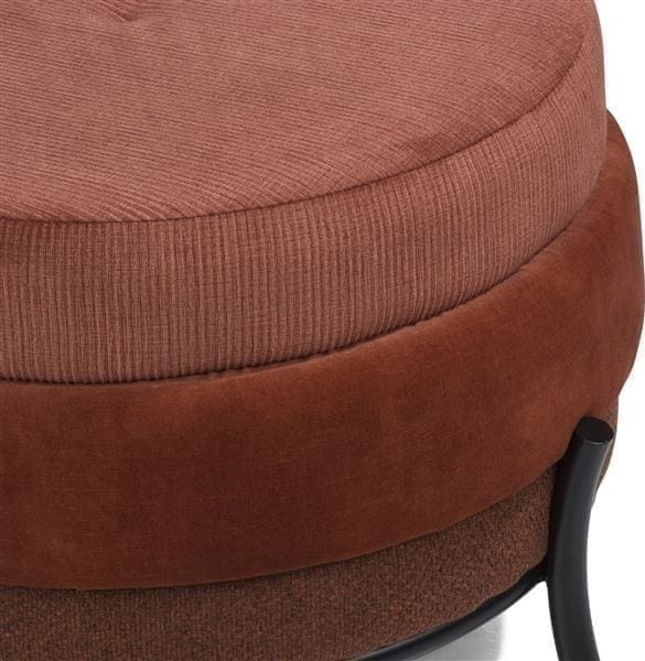 COCO maison Timeless - Macaron poef H43cm - koper Koper Woonaccessoire