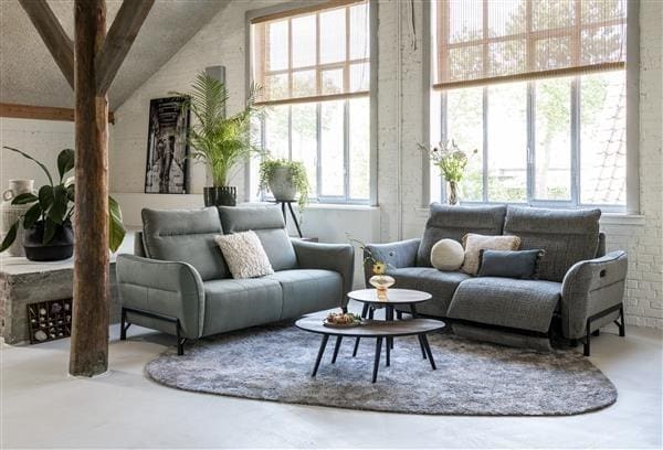 Henders & Hazel Maze salontafel rond 40 cm - hoogte 39 cm - roest Bruin|Oranje Bijzettafel