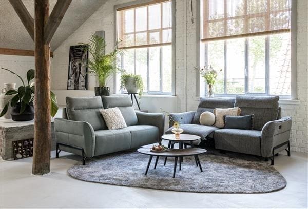 Henders & Hazel Maze salontafel rond 40 cm - hoogte 39 cm - roest Bruin|Oranje Bijzettafel