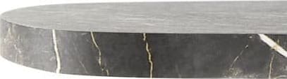 INHOUSE Salontafel Sirione Deens ovaal HPL zebra marmer 135x68cm Zwart Salontafel