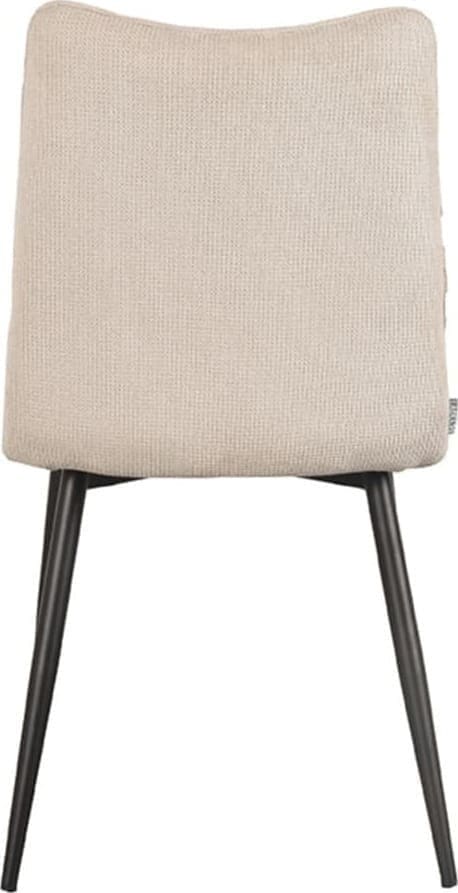 LABEL51 Eetkamerstoel Riv 47x59x88 cm - Naturel - Stof Naturel Eetkamerstoel