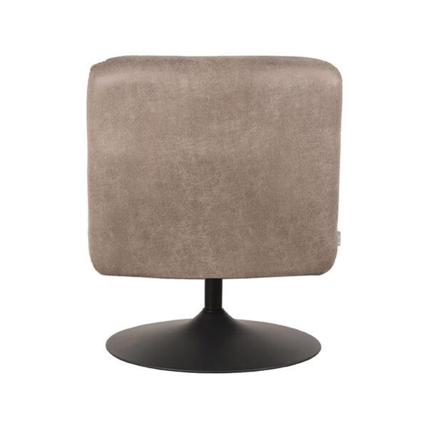 LABEL51 Fauteuil Eli - Taupe - Micro Suede Taupe Fauteuil