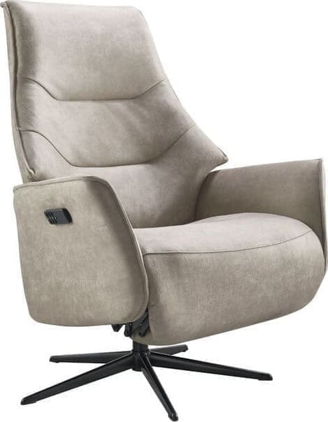 Profijt Meubel Relaxfauteuil Clay Taupe|Bruin Fauteuil