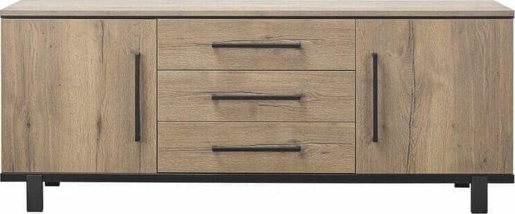 Pronto Wonen Dressoir Adanti 195 barley Zwart Dressoir